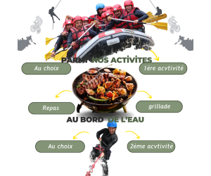 Hautes-Alpes-Abenteuertag: Rafting, Canyoning, Klettern, Grillen